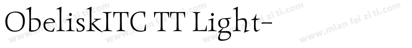 ObeliskITC TT Light字体转换